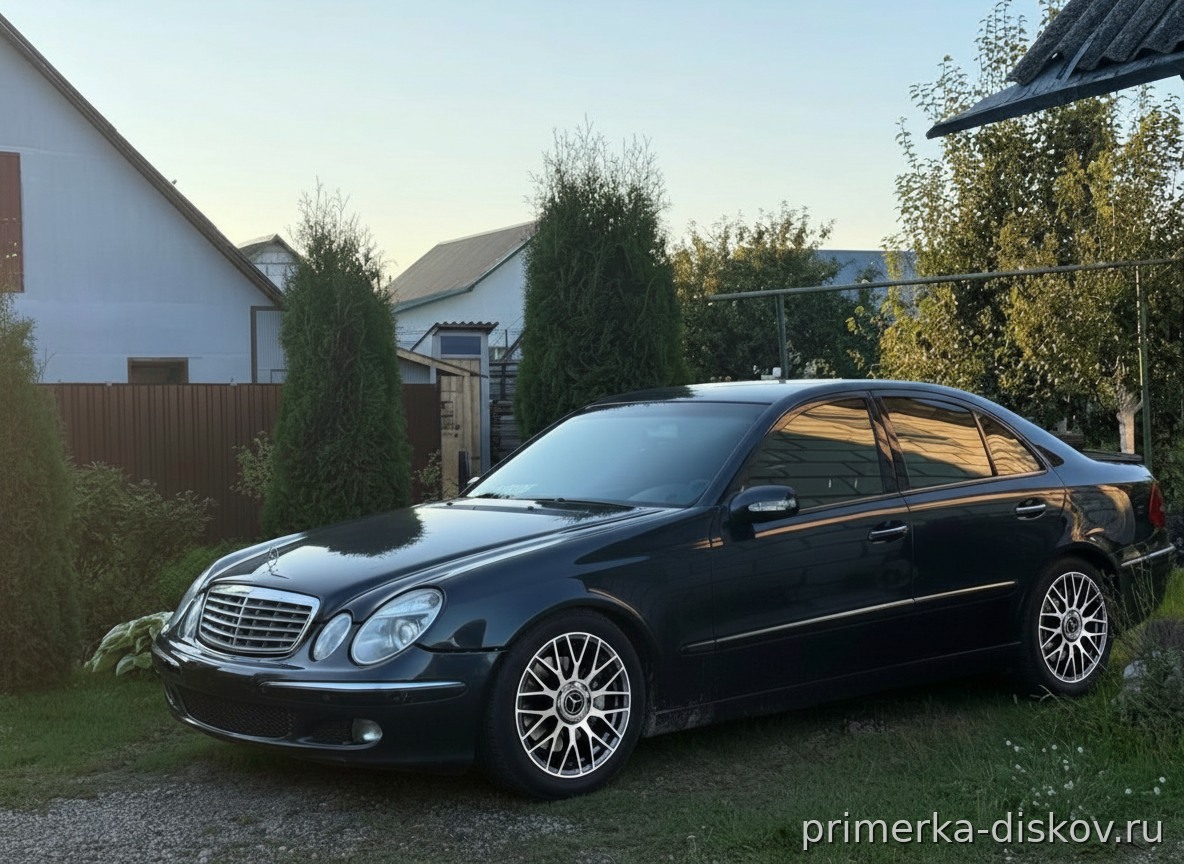 Примерка дисков на MERCEDES E-Klasse W211 Sedan 2002-2009