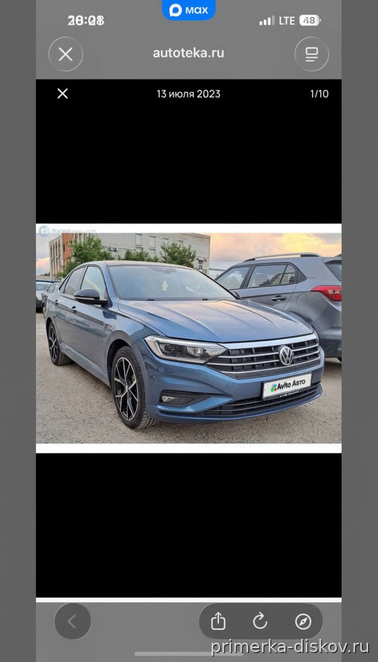 Примерка дисков на VOLKSWAGEN Jetta VII Sedan 2018-2026