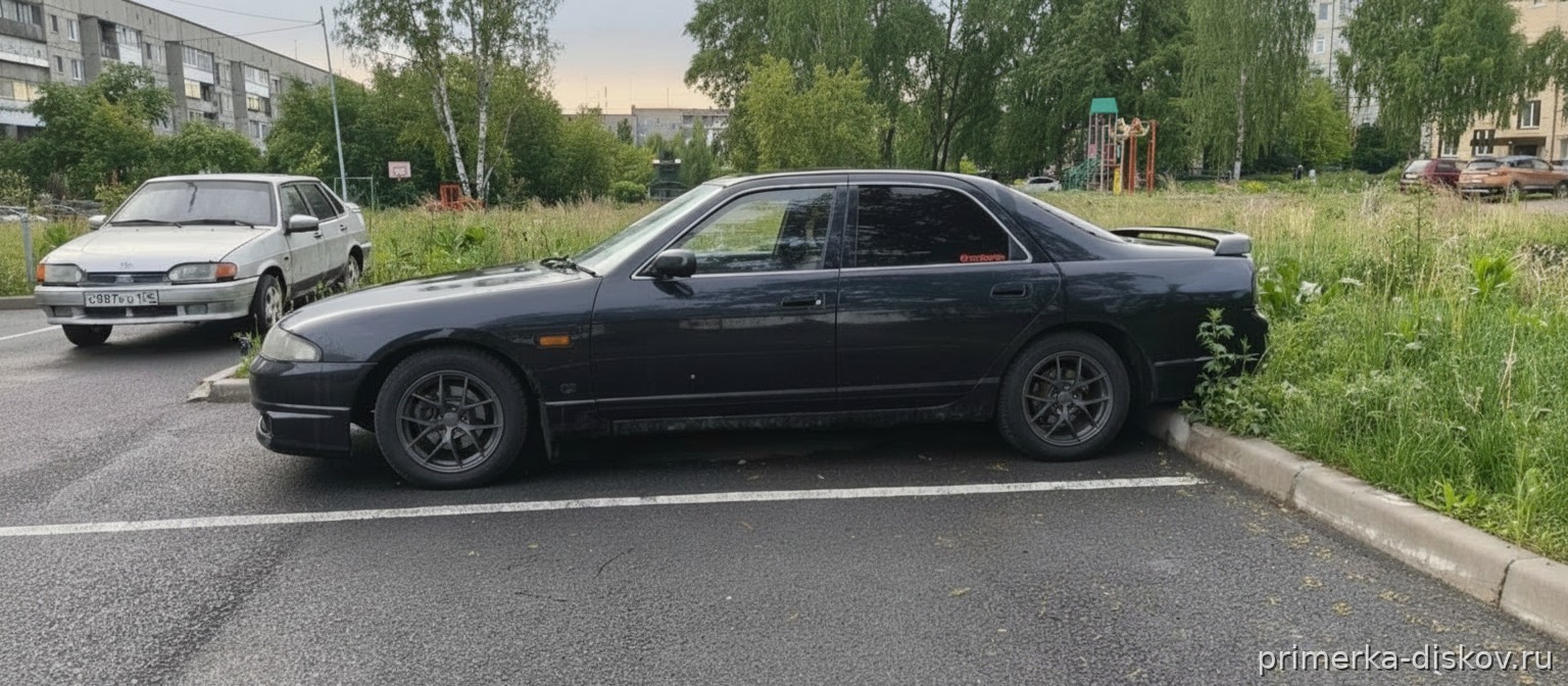 Примерка дисков на NISSAN Skyline