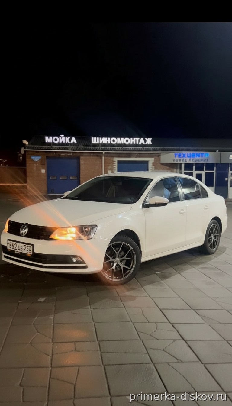 Примерка дисков на VOLKSWAGEN Jetta VI/Restyling Sedan 2015-2019