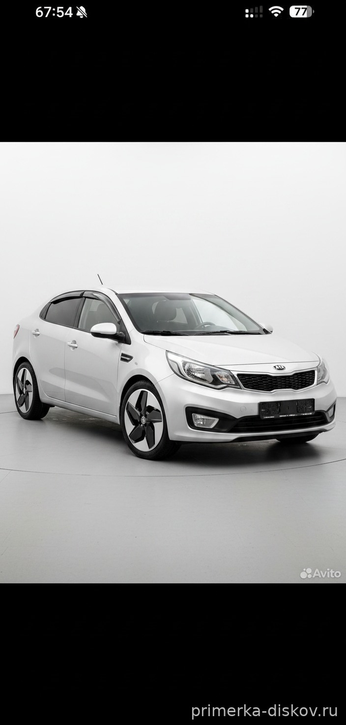 Примерка дисков на KIA Rio