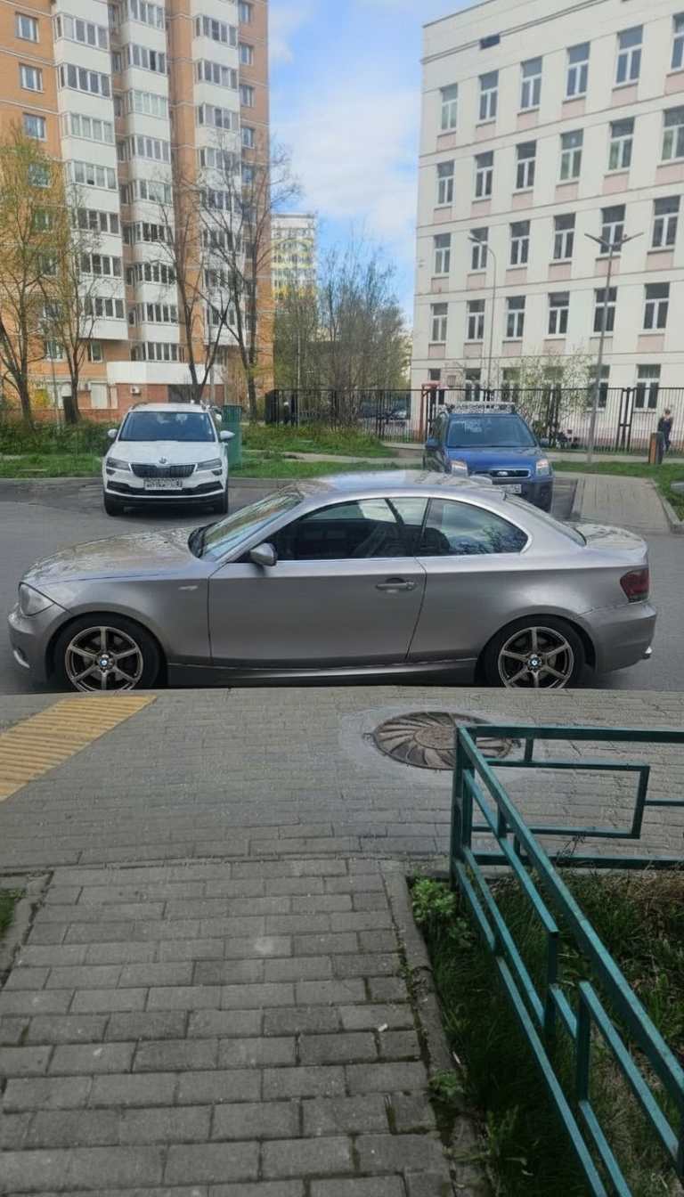 Примерка дисков на BMW 1-series E82 Coupe 2007-2013