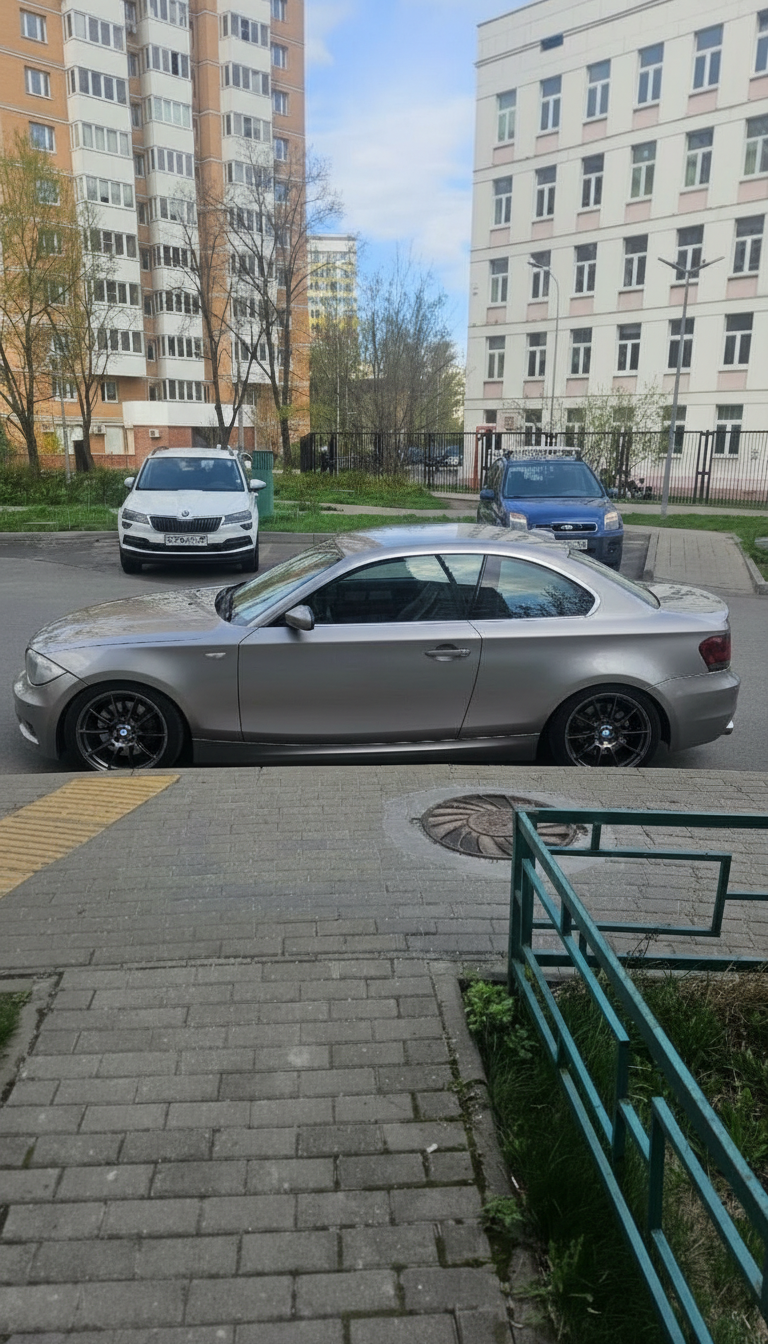 Примерка дисков на BMW 1-series E82 Coupe 2007-2013
