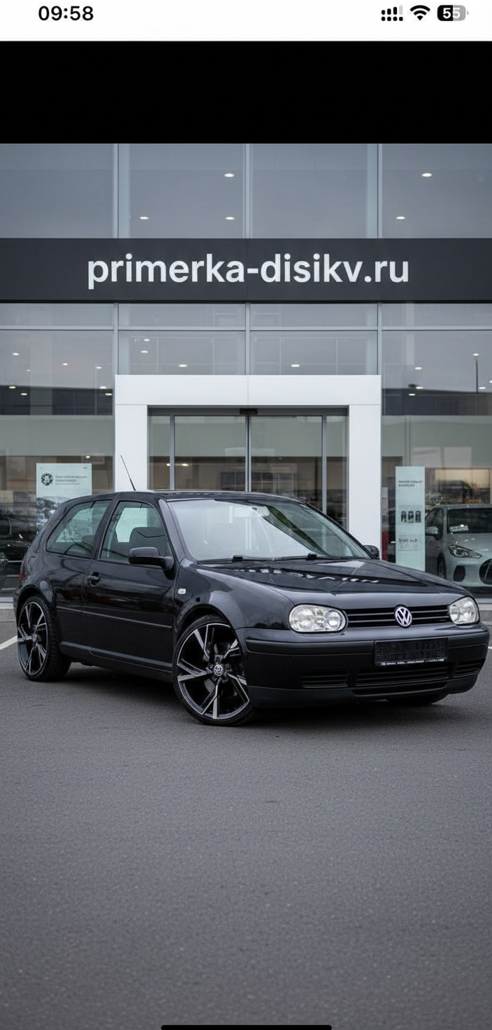 Примерка дисков на VOLKSWAGEN Golf IV