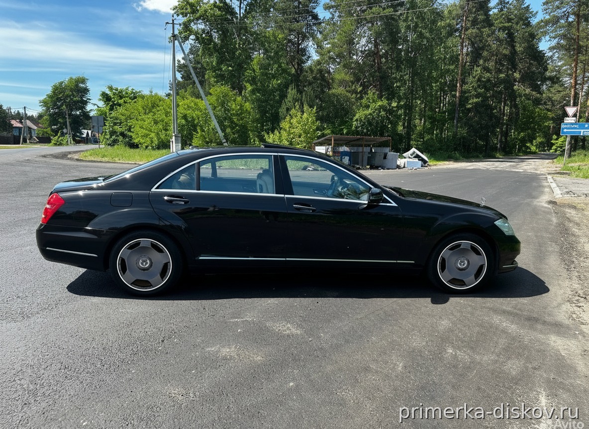 Примерка дисков на MERCEDES S-Klasse W221 Sedan 2005-2013