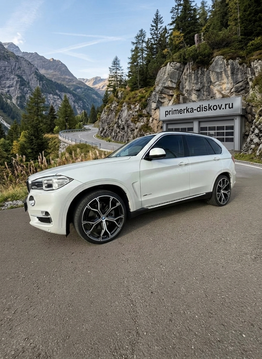 Примерка дисков на BMW X5 F15 2013-2018