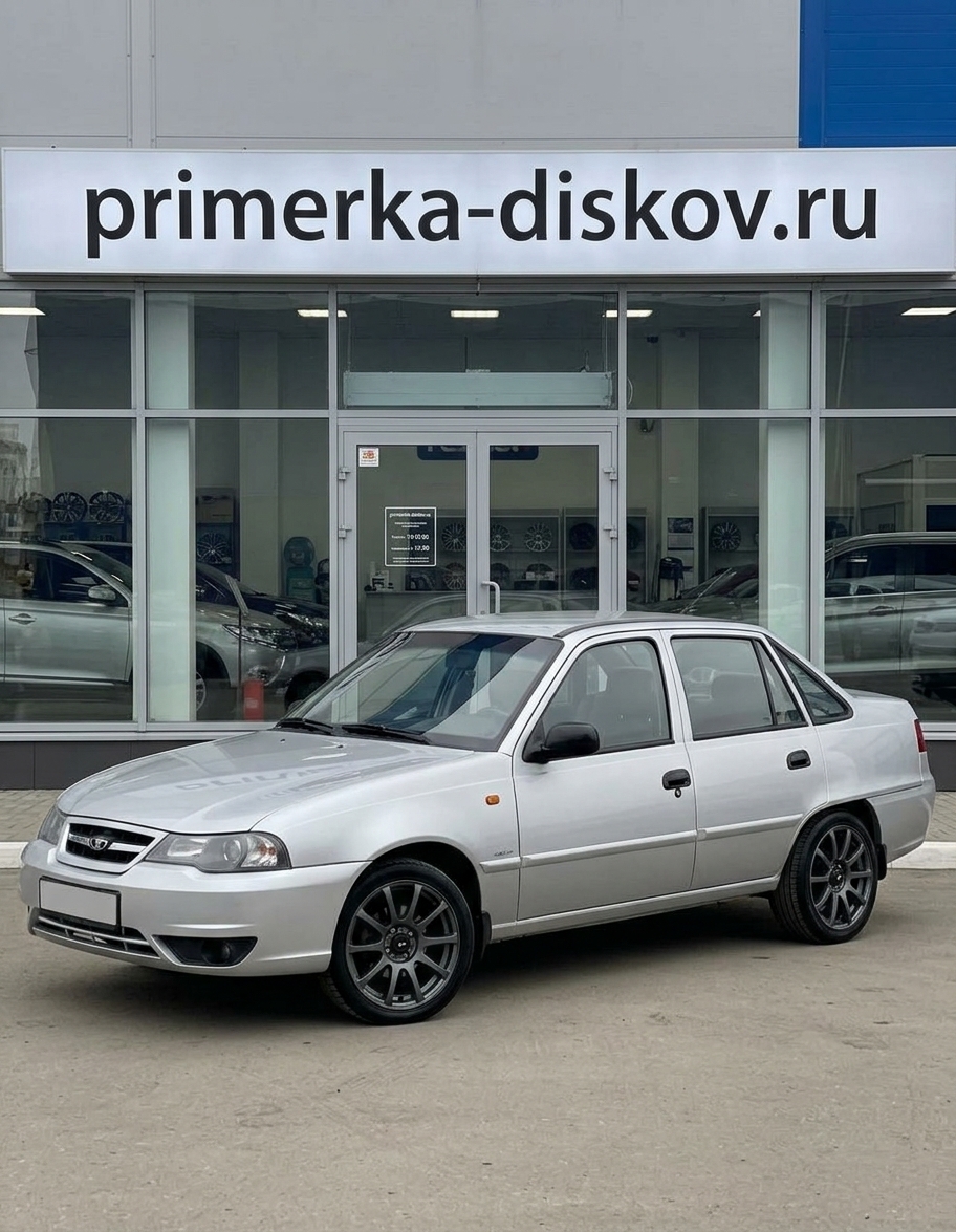 Примерка дисков на DAEWOO Nexia N150 2008-2016