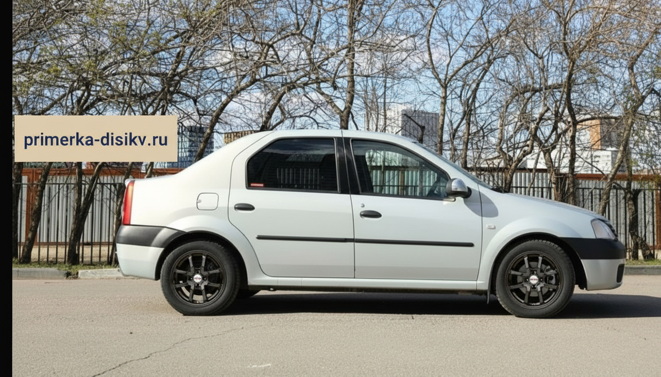 Примерка дисков на RENAULT Logan I Sedan 2004-2015
